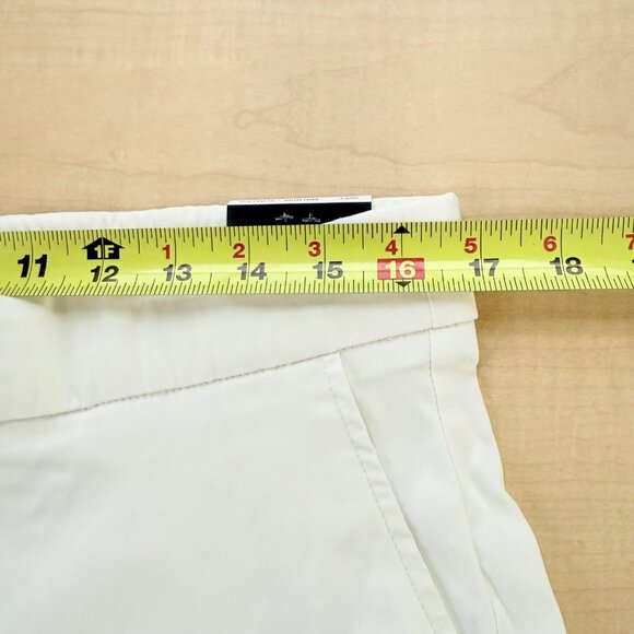 NWT Counterparts Women's Luxe Stretch Pull-on Mid Rise Slim Leg Ivory Pants Sz L - Picture 8 of 11